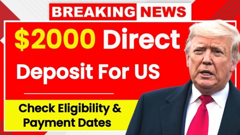 IRS $2000 Direct Deposit Coming in December 2025 – Are You Eligible for This IRS Payment